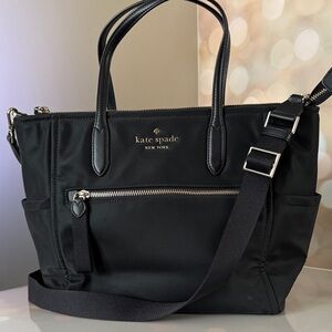 Kate Spade Black Nylon Tote Bag